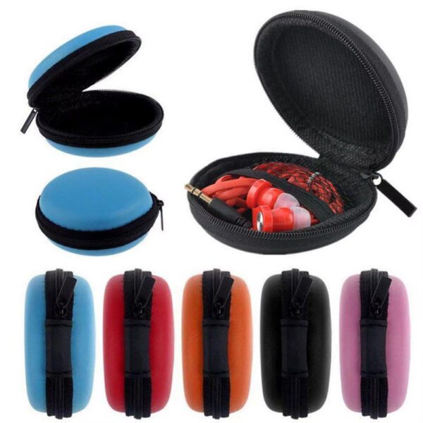 Mini Estuche Redondo Para auriculares