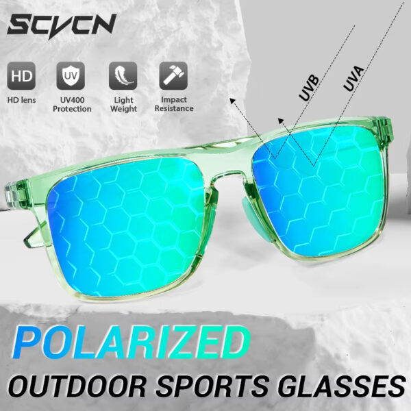 Scvcn Gafas de Ciclismo Polarizadas UV400