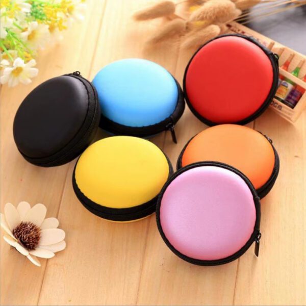 Mini Estuche Redondo Para auriculares